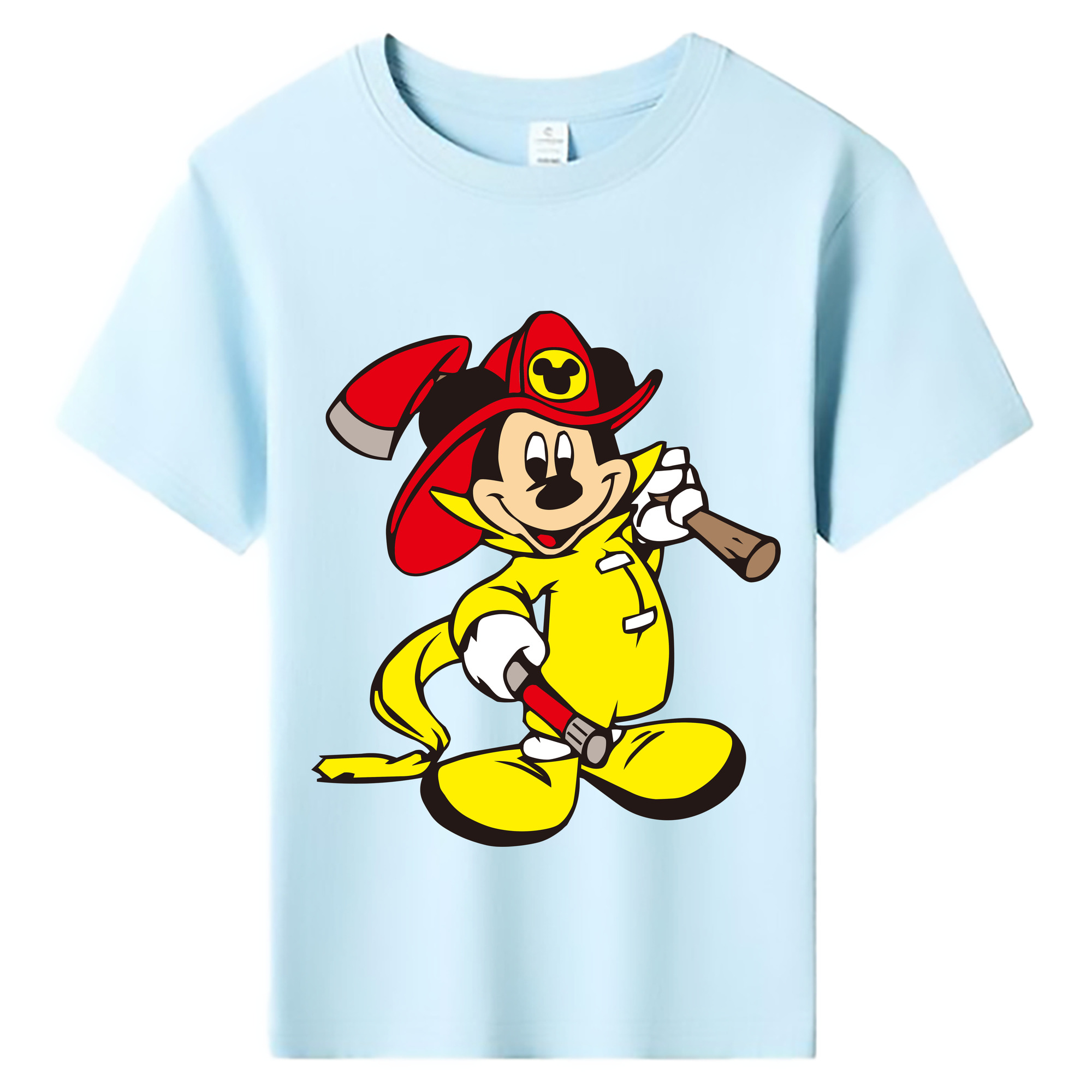 ミッキーマウス Mickey Mouse 綿100％キッズTシャツ（フロントプリント）